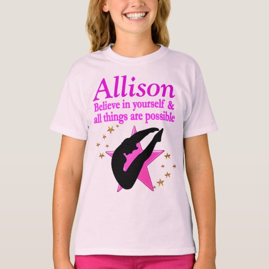  ROZE GEPERSONALISEERDE DUIKMEISJE T SHIRT (Voorkant)