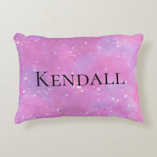 Roze, gepersonaliseerde Fantasy Princess Girly Accent Kussen