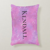 Roze, gepersonaliseerde Fantasy Princess Girly Accent Kussen (Voorkant(Verticaal))