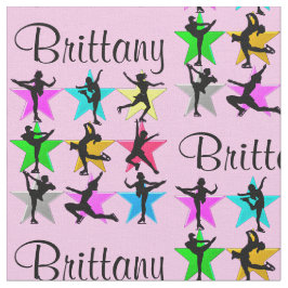  ROZE GEPERSONALISEERDE FIGUUR SCHAATSEN STOF