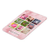 Roze Gepersonaliseerde Foto's Liefde Magneet (Linkerzijde)
