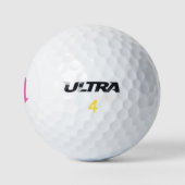 Roze gepersonaliseerde gegraveerde golfballen met (Logo)