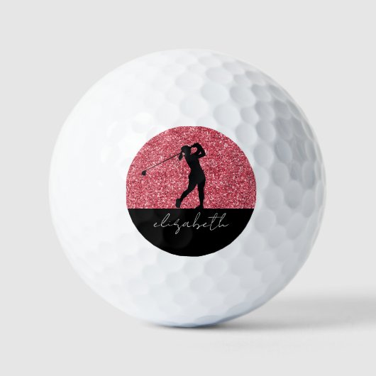 Roze gepersonaliseerde golfballen (Voorkant)
