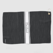 Roze gepersonaliseerde Golfhanddoek HAMbWG (Horizontaal)