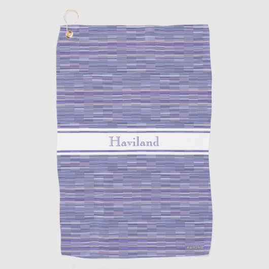 Roze gepersonaliseerde Golfhanddoek HAMbWG (Voorkant)