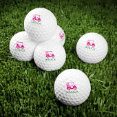 Roze Gepersonaliseerde Golfkar Titleist 2023 Pro Golfballen