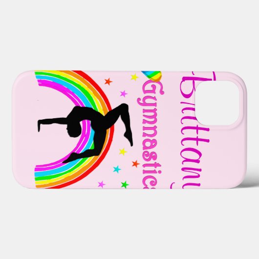  ROZE GEPERSONALISEERDE GYMNAST IPAD MINI CASE (Achterkant (horizontaal))