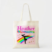  ROZE GEPERSONALISEERDE GYMNASTIEK CANVAS TAS (Voorkant)