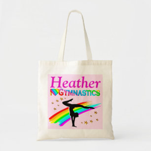ROZE GEPERSONALISEERDE GYMNASTIEK CANVAS TAS