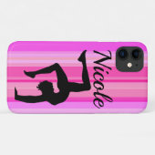 ROZE GEPERSONALISEERDE GYMNASTIEK Case-Mate iPhone CASE (Achterkant (horizontaal))