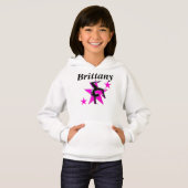  ROZE GEPERSONALISEERDE GYMNASTIEK HOODIE (Voorkant volledig)