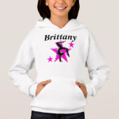  ROZE GEPERSONALISEERDE GYMNASTIEK HOODIE (Voorkant)