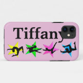  ROZE GEPERSONALISEERDE GYMNASTIEK IPHONE CASE (Achterkant (horizontaal))