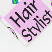 ROZE GEPERSONALISEERDE HAARSTYLIST FLEECE DEKEN (Hoek)