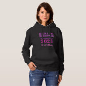 Roze gepersonaliseerde Marathon Runner aangepaste  Hoodie (Voorkant volledig)