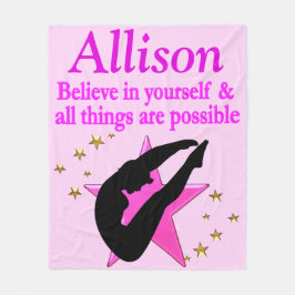  ROZE GEPERSONALISEERDE MEISJE DUIKDEKEN FLEECE DEKEN