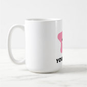 Roze Gepersonaliseerde Mok, Sterpersonage Graphic  Koffiemok (Links)