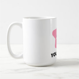 Roze Gepersonaliseerde Mok, Sterpersonage Graphic  Koffiemok