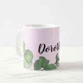 Roze Gepersonaliseerde Mok, Whimsical Romantisch Koffiemok (Voorkant links)