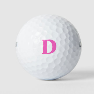 Roze Gepersonaliseerde Monogram Golfballen