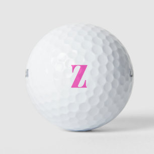 Roze Gepersonaliseerde Monogram Golfballen