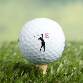 Roze Gepersonaliseerde Monogram Golfballen (Insitu Shirt)