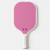 Roze Gepersonaliseerde Monogrammed Pickleball Padd Paddle (Voorkant)