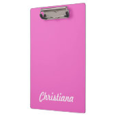 Roze Gepersonaliseerde Naam Klembord (Links)