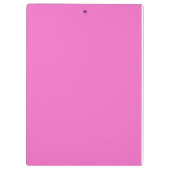 Roze Gepersonaliseerde Naam Klembord (Achterkant)