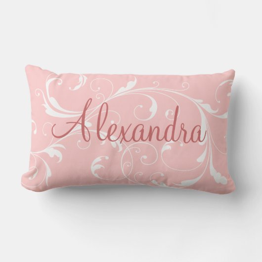  roze gepersonaliseerde naam kussen (Voorkant)