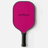 Roze gepersonaliseerde naam  pickleball paddle (Achterkant)