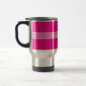 Roze gepersonaliseerde naam reisbeker (Links)