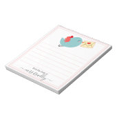 Roze, gepersonaliseerde naam | Van de bureau van d Notitieblok (Linkerzijde)