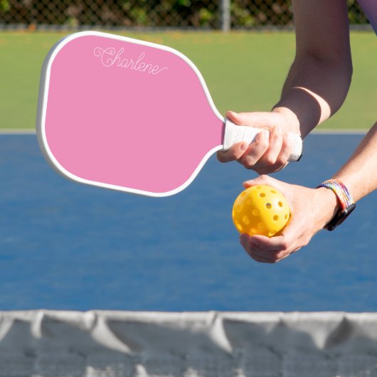 Roze gepersonaliseerde Pickleball Paddle (Insitu)
