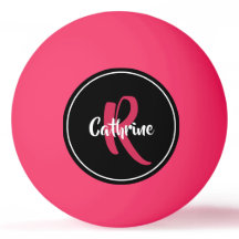 Roze gepersonaliseerde pingpongbal