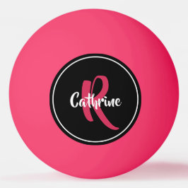 Roze gepersonaliseerde pingpongbal