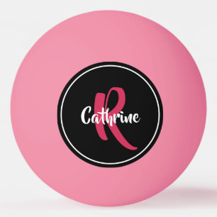 Roze gepersonaliseerde pingpongbal