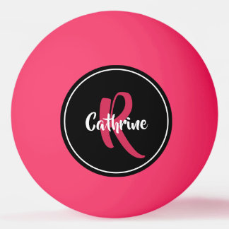 Roze gepersonaliseerde pingpongbal