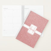 Roze gepersonaliseerde planner voor glitter (Display)