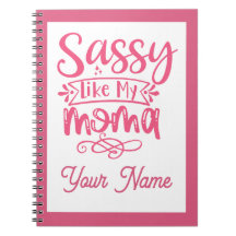 Roze gepersonaliseerde "Sassy Moma" 