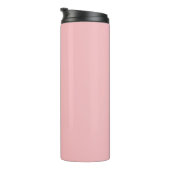 Roze gepersonaliseerde thermische mok met deksel (Geroteerd rechts)