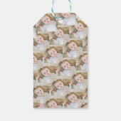 Roze Gepersonaliseerde Verjaardag foto Cadeaulabel (Achterkant)