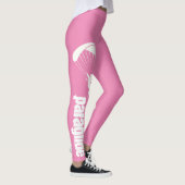 Roze geperste leggings (Rechts)
