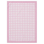 Roze geplakt geblokt tafelkleed voor de dagelijkse (Voorkant)