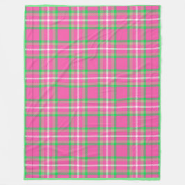 Roze, geplakt vlies fleece deken