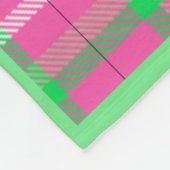 Roze, geplakt vlies fleece deken (Hoek)