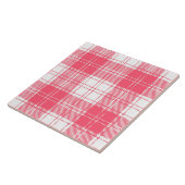 Roze geplakte keramische Tegel Tegeltje (Zijkant)