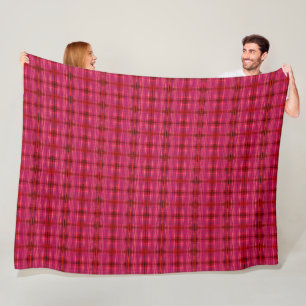 Roze geplakte pixels grote rugzak fleece deken