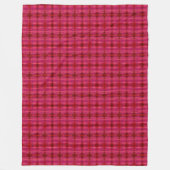 Roze geplakte pixels grote rugzak fleece deken (Voorkant)