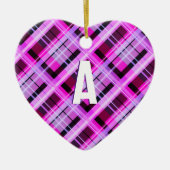 roze gepleisterde monografie keramisch ornament (Voorkant)